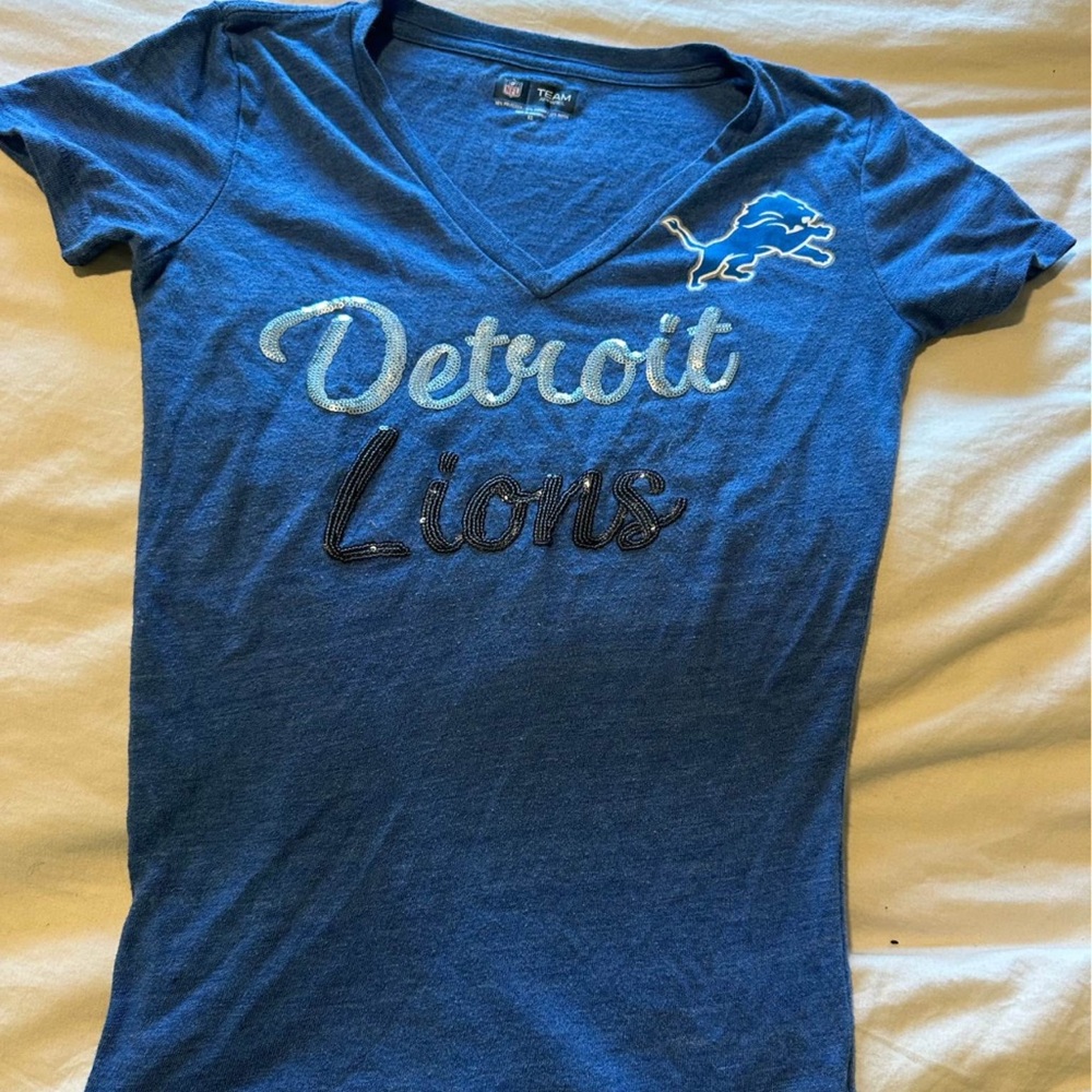NFL Detroit Lions Blue Short Sleeve Tee